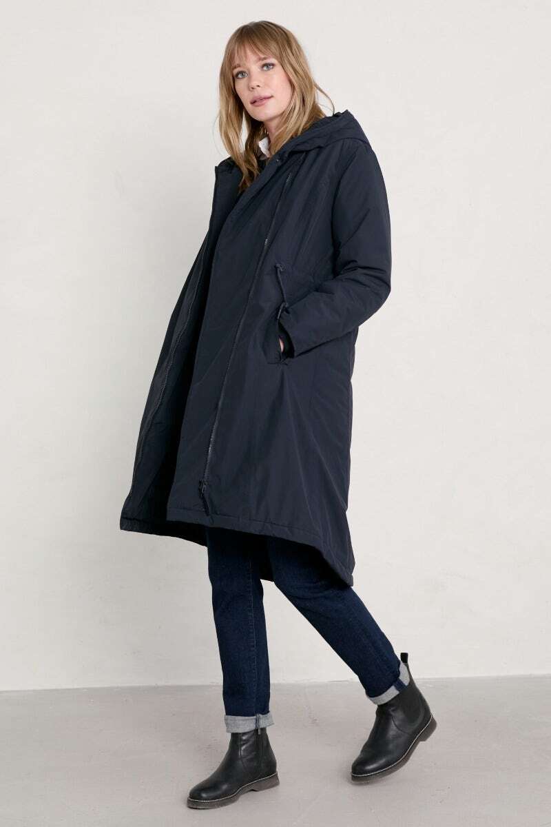 Seasalt pentewan coat black Clearance