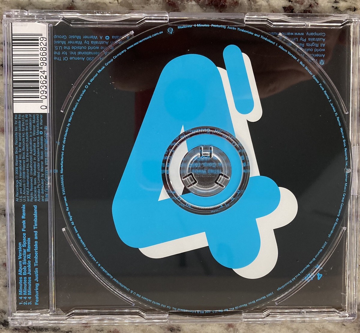 Australian Import! Madonna Justin Timberlake Minutes! CD EX! from Hard  Candy