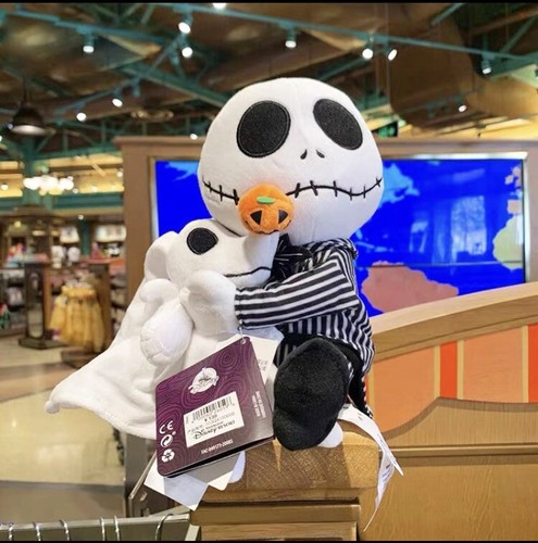 DISNEY NIGHTMARE BEFORE CHRISTMAS Jack Skellington And Dog Toy