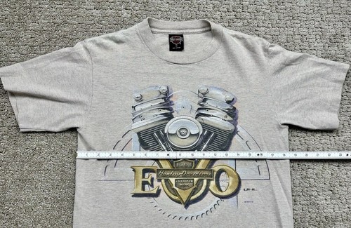 Vintage Harley Davidson Evolution Engine Shirt EVO Single Stitch Size M 1995 - Picture 6 of 9