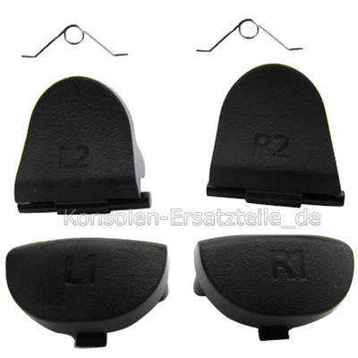 PS4 Controller Trigger Tasten, 4 Knöpfe L1/L/2/R1/R2 + 2 x Feder für JDM-001+011