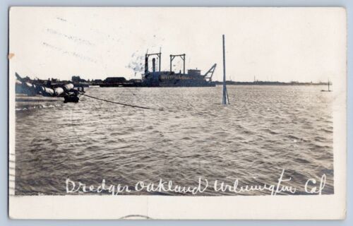 East Wilmington California Dredge RPPC Real Photo Postcard 1914 DPO 1912/21
