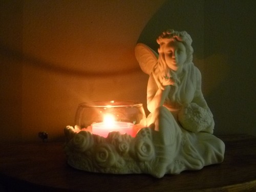 PartyLite Ariana Tealight Candle Holder Ivory Bisque Porcelain ~ Pre-Owned - Picture 9 of 9
