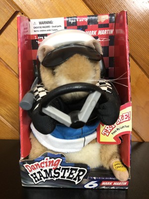 1998 NWT Mark Martin Nascar Valvoline #6 Speedie Beanie, Silly Slammers HAMSTER