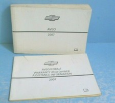 07 2007 Chevrolet Aveo owners manual
