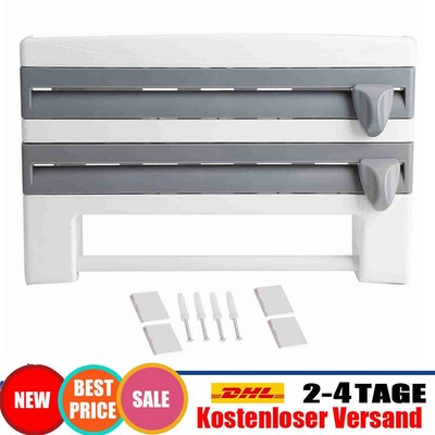Kitchen Sauce Bottle Storage Rack Paper Towel Holder Mount Kitchen Tool Cling