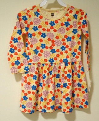 NWT Tea Collection Blossoms & Hydrangeas Skirted Dress Girl's Size 5