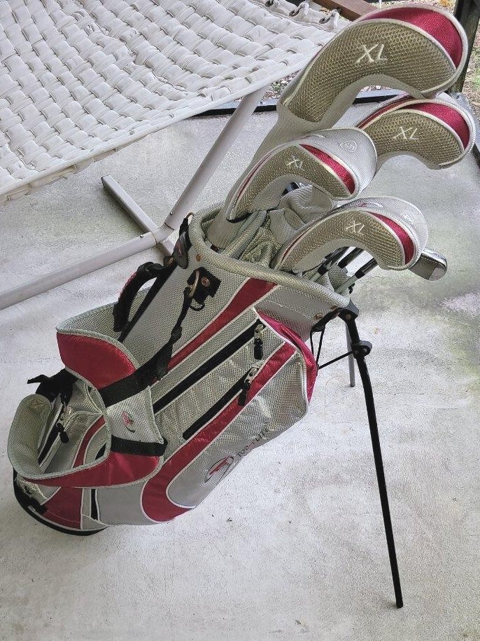 TopFlite XL Women's 10 Pc RH Complete Golf Club Set + Golf Bag, Head