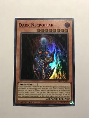 Yugioh Dark Necrofear LDS3-EN002 Red Ultra Rare 1st Edition Near Mint | eBay