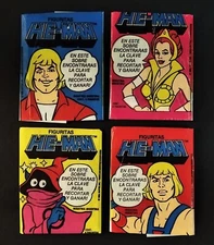 Mega Rare HE-MAN Empty Wrappers STANI Complete Set 4 Variants MOTU 1985