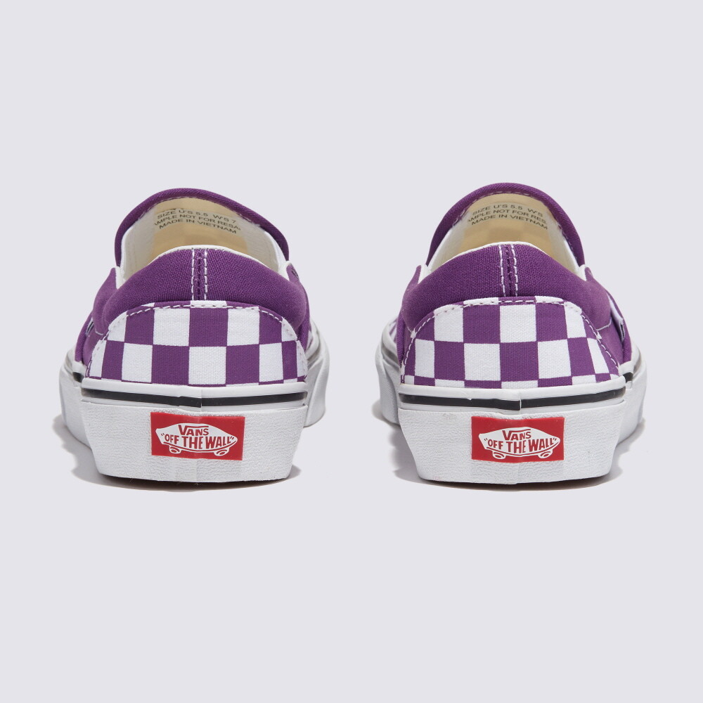 Vans Color Theory Checkerboard Slip-on Sneakers Purple Magic  display picture 1