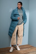 Seasalt Women's Coat - Green Holywell Bay Waterproof Coat - Tall - Dusky Jade