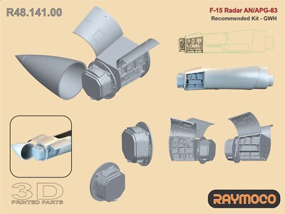 RAYMOCO R48.141.00 1/48 F-15 Radar AN/APG-83. Recommended Kit-GWH