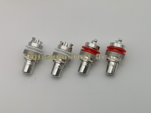 4x CMC 805RH Pure Red Copper Rhodium Plated RCA Socket Hifi audio - Picture 9 of 10