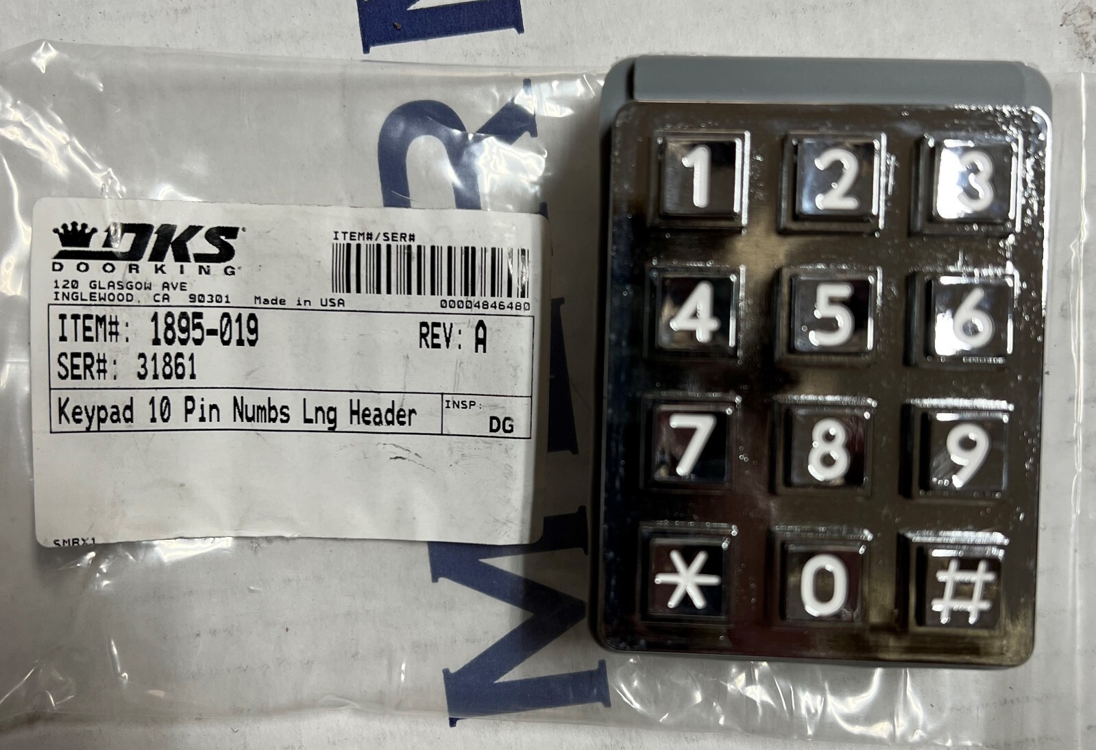 Doorking Replacement Keypad Only DKS1895019 eBay