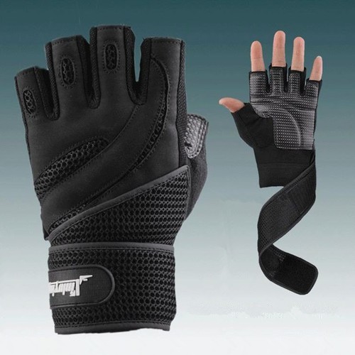 Gewichtheben Gym Training Bodybuilding Sport Fitness Handschuhe Handgelenkbandage Training - Bild 10 von 12