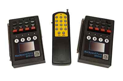 8 Cue Expandable Electronic Fireworks Firing System +10 1M ClipOn Talon Igniters