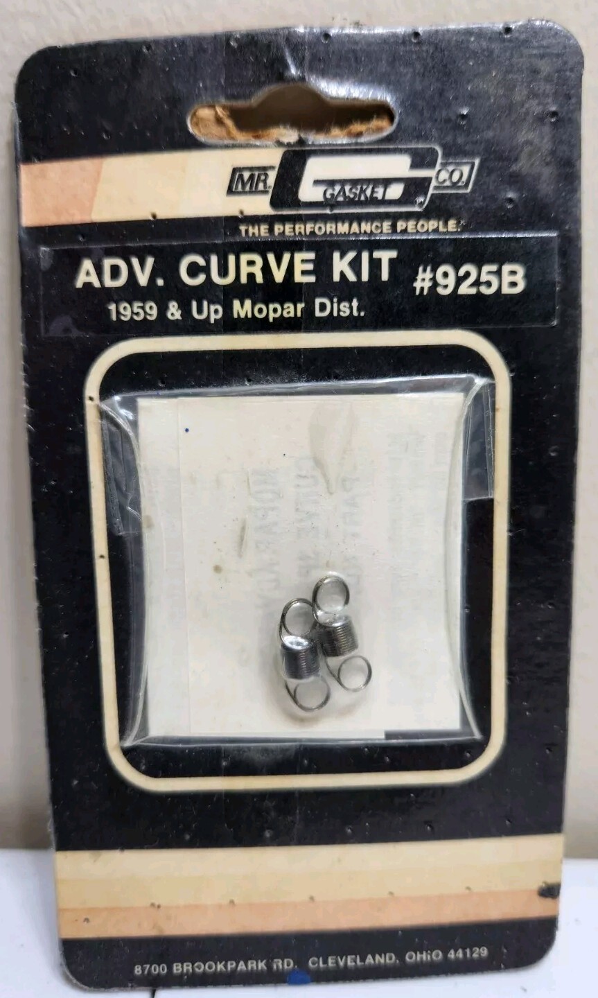 Mr Gasket 925B Advance Curve Kit 1959 & Up Mopar Dist NOS eBay