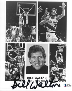 bill walton signed basketball