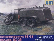 BZ-38 Refuel Truck WWII Plastic Model Kit Detalis 108 UM 509 1/48 Unimodel 509