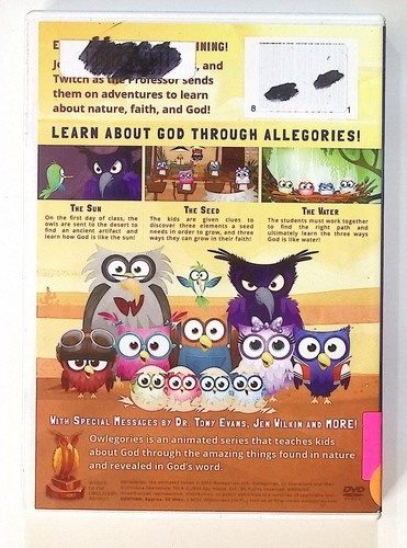 Owlegories-The Sun, Seed & Water DVD - 2014 - Christian Family - Picture 2 of 3