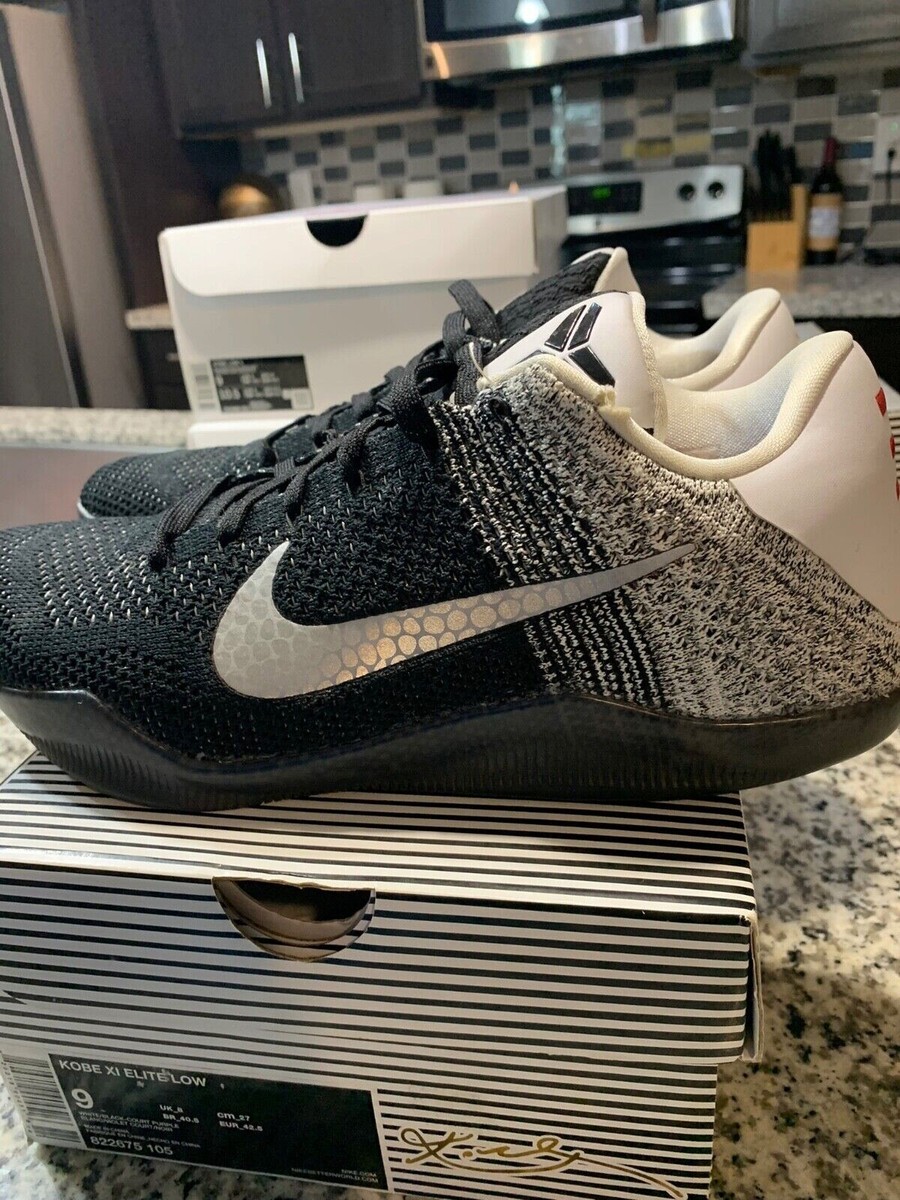 シューズ(男性用) NIKE Kobe11 EP White/ Black/Cool Grey Nike Kobe 11 XI Elite Low Last Emperor Black White Grey
