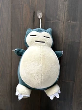 Pokeman Snorlax Plush Doll with Suction Cup Hanger 9 Inch Tall