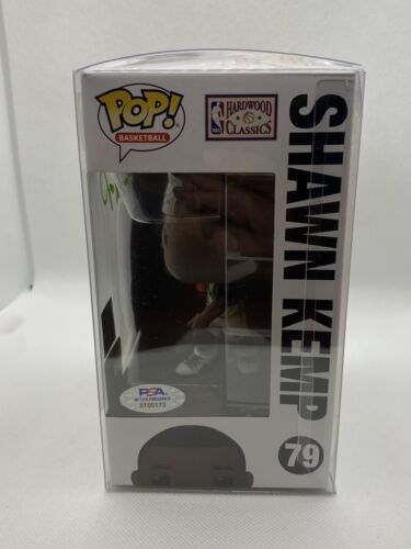 Shawn Kemp Seattle Supersonics Signed Funko Pop! #79 PSA - Must See - Picture 3 of 11