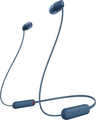 Sony kabellose WI-C100 In-Ear-Kopfhörer, integriertes Mikrofon, Bluetooth), Blau - Bild 1 von 3