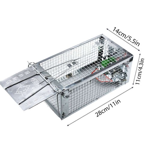 1/2pc Live Humane Cage Trap for Squirrel Chipmunk Rat Mice Rodent Animal Catcher - Picture 12 of 12