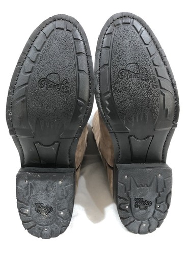 RANCHO Authentic Suede Dogger Boots 7 Handmade In Mexico QUINTESSENTIAL COMFORT! - Picture 8 of 12