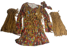 Women's Size Medium/Large 10-14 Hippie Costume Spirit Halloween , Peace  Love