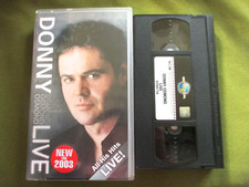 Donny Osmond Live PAL  VHS Video Tape All His Hits Live 2003