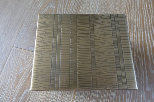 Global Views/Studio A Kokoro Metal Etched Box in Brass Small NIB - Picture 3 of 8