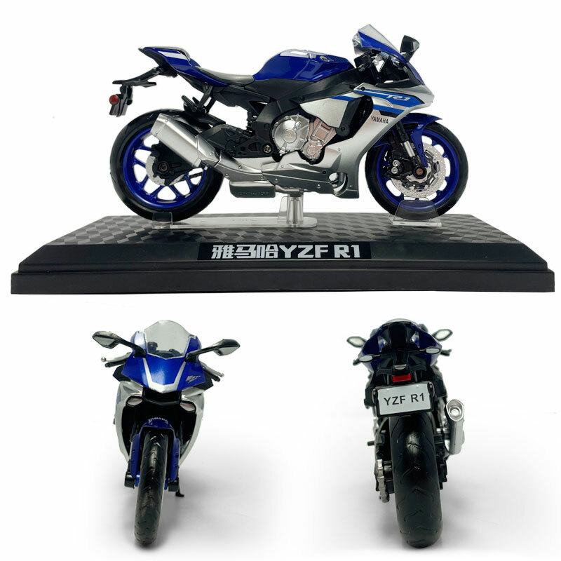 1:12 Scale Yamaha YZF-R1 Motorcycle Model Diecast Toy