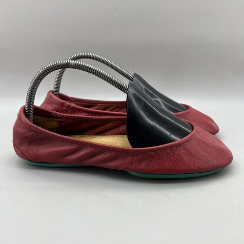 Tieks by Gavrieli Ballet Flats Women's Size 8 Cardinal Red Leather Lightweight