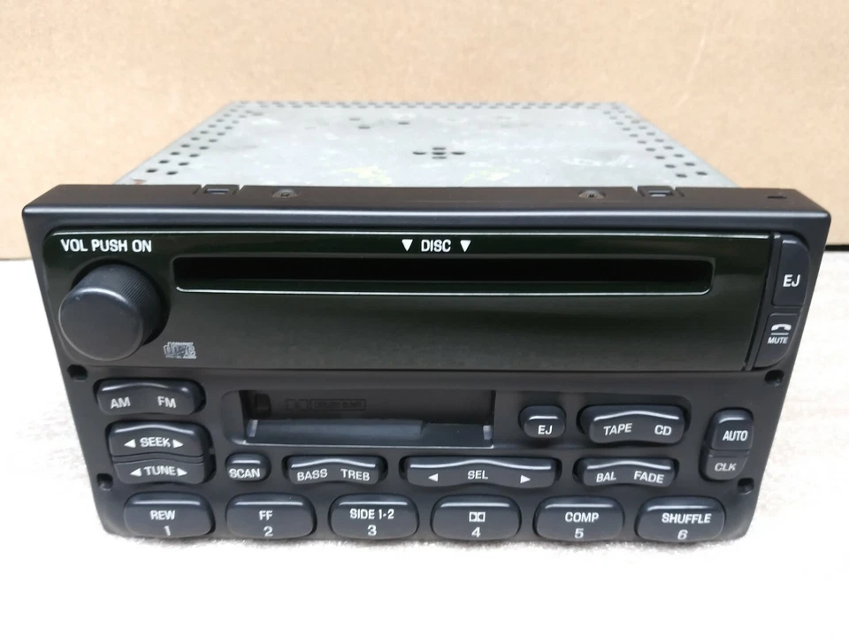 GENUINO FORD Ranger F150 Truck Series Windstar Radio Reproductor de CD Cinta de Cassette Fabricante de Equipo Original Foto 4 de 4