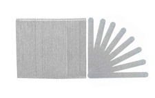 Standard Zebra 100/180 Grit White Center Cushioned Beauty Salon Nail Files