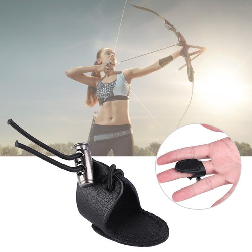 Archery Glove Hunting Thumb Finger Guard Compound Bow Shooting FA - Bild 7 von 8