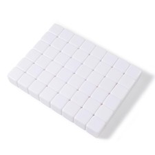 50 pcs 16mm Blank Board Game Dice - White Cubes - DIY Board Game Accessories,...