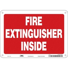 CONDOR 469Y66 Safety Sign,7 in x 10 in,Aluminum 469Y66