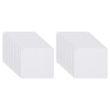 120mm/4.7" PC Fan Dust Mesh, 24 Pack PVC Computer Cooler Dust Filter, White