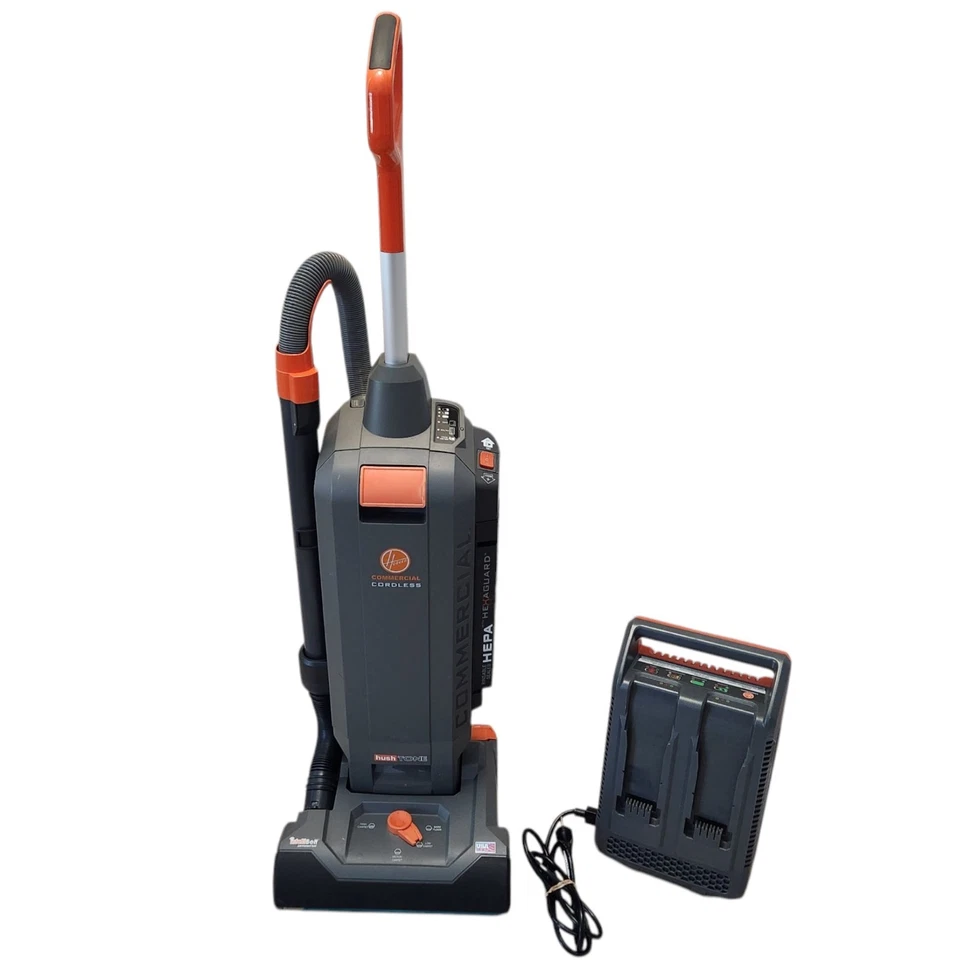 Hoover HushTone 13" Battery Powered Upright Vacuum #CH95413 CORDLESS MSRP:$1,200 - Image 2 of 4