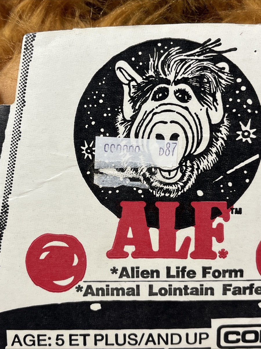 ALF Plush Doll 18 inch 1986 Original Spaceship Box Coleco Vintage