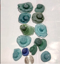 sea glass from Japan Surf-Tumbled Beach Glass  rare Mermaid's nipple mix