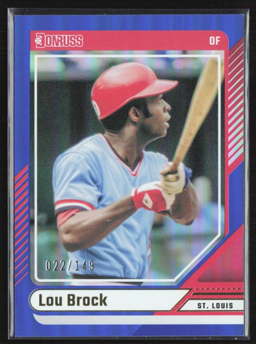 Lou Brock #72 Baseball Cards 2024 Donruss trading card — raw and PSA graded price guide