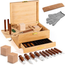 17-In-1 Wood Carving Kit - Wood Carving Tools Set -Wood Carving Knife Set, Whitt