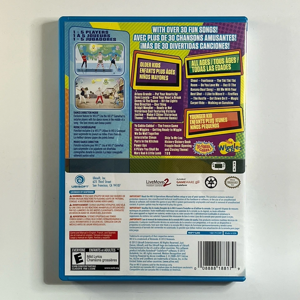 Just Dance Kids 2014 (Nintendo Wii U, 2014) Complete, CIB & Tested! - Image 2 of 4