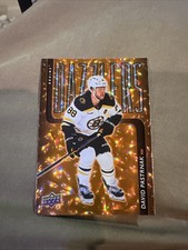 25-26 UD Series 2 Hockey Orange Dazzlers DZ-55 David Pastrnak