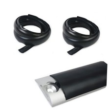 L-Track Dust Protector, 2m/6.56ft Rubber Cover, 2Pcs Full Track Coverage